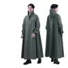Impermeable de Cuerpo Completo, Largo, Resistente, Talla Grande para Hombres, Poncho de Lluvia de una Pieza para Ciclismo Estudiantil, Estilo Grueso, para Vehículos Eléctricos, Tela Oxford, Extra Grande