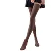 Rodilleras de felpa gruesa cepillada cálidas para protección contra el frío, capa base, calcetines altos hasta el muslo 80CM para mujer