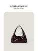 Estilo Coreano Nueva Llegada Otoño 2024 Diseño Nicho Gran Capacidad Bolso de Mano Bajo el Brazo Textil Suave Bolso de Hombro Combinable para Mujer