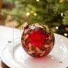 Exportado para a Coreia do Sul Bola de Vidro de Natal de 8cm Decorações de Natal Bola para Decoração de Árvore de Natal Pingente Ins Retrô Estilo Coreano