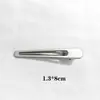 Pinza metálica para el pelo Color níquel perla pinza para flequillo ovalada DIY pinza inferior pinza lateral pinza triangular para el pelo pinza de moda para todo