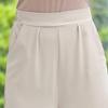 Calça da Mamãe Calça Capri Fina Calça de Seda Gelada de Verão para Pessoas de Meia-idade e Idosas Calça Feminina Solta Calça Casual de Vovó