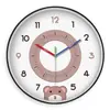 Reloj de Pared Infantil para Educación Temprana Silencioso para Sala de Estar Hogar Dormitorio Habitación Infantil Arcoíris Colgante de Pared Reloj sin Clavos