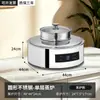 Fogão de Buffet em Aço Inoxidável, Fogão Elétrico para Pratos Quentes de Cantina, Panela Térmica Transparente com Tampa Articulada, Fogão de Aquecimento para Café da Manhã de Hotel
