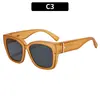 Gafas de Sol Cuadradas Retro de Marco Grande Personalizadas Estilo Arroz Uña Moda para Viajes al Aire Libre Ciclismo Protección Solar Gafas de Sol Transfronterizas
