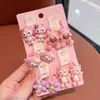 Lindo Kit de Gomas para el Cabello para Niños, Bandas para el Cabello de Bebé que No Dañan el Cabello, Cuerdas para el Cabello de Dibujos Animados para Niñas, Anillos para el Cabello del Tamaño de un Pulgar, Dulces Anillos de Toalla