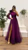 Transfronterizo 2024 Europeo y Americano Primavera y Otoño Nuevo Vestido de Malla Estampado con Hombro Descubierto Informal Suelto para Fiesta