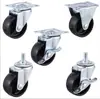 Rueda universal ligera de 1.5 pulgadas 2 pulgadas base plana de goma rueda universal estante ruedas para muebles