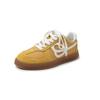Zapatos de Entrenamiento Alemanes Forrados de Borrego Color Dopamina 2025 Primavera Suela Gruesa Tacón Bajo Piel Genuina Casual de Viaje con Cordones para Mujer