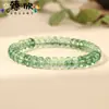 Pulsera de cuentas de ábaco de cristal multicolor opcional de estilo popular 19x5x8 mm para hombres y mujeres pulsera versátil venta al por mayor