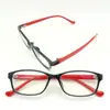 Armazón de gafas pequeño de lote mixto ultraligero TR90 para hombre y mujer, tamaño pequeño, armazón para gafas de miopía 47-14, negro, altura del armazón pequeño