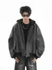 Chaqueta de Moda Americana para Hombre, Nueva Marca Trendy de Primavera y Otoño, Chaqueta Versátil con Textura, Top Cool Retro High Street para Pareja