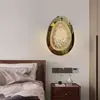 [Transfronterizo] Lámpara de Pared de Lujo Ligero para Entrada, Dormitorio, Balcón, Mesita de Noche, Pasillo, Lámpara Creativa de Arte Glaciar con una Estética Minimalista