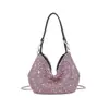 Popular transfronteriza moda europea y americana bolsa de diamantes bolso de hombro bolso de axila de diamantes bling