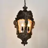 Araña de Estilo Americano, Araña de Madera Retro y Nostálgica para Balcón, Araña Sencilla de Estilo Francés para Restaurante, Araña para Pasillo de Cafetería y Bar