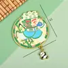 Imán Metálico Original de la Serie Panda de Chengdu Atracciones Imán para Nevera Cultura y Creatividad de Sanxingdui de Sichuan Tendencia Nacional Imán para Nevera