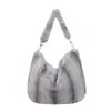 Bolso peludo de otoño e invierno para mujer 2026 nuevo bolso de mano de felpa nicho elegante bolso de hombro bolso tote de gran capacidad