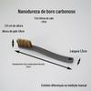 Escova de Arame de Aço Inoxidável com 3 Fileiras para Limpar Nozes, Rudraksha e como Escova de Arame Base para Remover Tinta e Ferrugem, Adequada para Ferramentas de Fogão