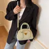 Bolsa Bowling Maillard da Moda para Mulheres, Novo Modelo 2025, Bolsa Transversal com Acabamento de Luxo, Bolsa de Ombro para o Dia a Dia, Bolsa de Mão