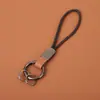 Nuevo llavero, llavero de coche de cuero esmerilado DIY de alta gama, llavero unisex, colgante de accesorio pequeño