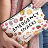 Bolsa de cosméticos de grande capacidade multifuncional bolsa de presente bolsa de doces com letra de desenho animado bolsa de armazenamento com letra impressa bolsa de tecido de poliéster