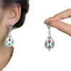 Brincos de Franja Étnicos Encantadores Castle Peak Temperamento Retro Corte Bohemia Sense de Alto Padrão Brincos Personalizados