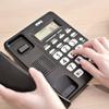 Telefone Fixo Deli 792 Sem Bateria Telefone Fixo de Linha Telefônica Escritório Casa com Calculadora Telefone Fixo Dropshipping