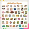 50 Peças de Adesivos Inspiracionais Coloridos Estilo Americano com Bordas Coloridas, Exclusivamente para Vendas Transfronteiriças, Adequados para DIY em Laptops, Guitarras e Skateboards