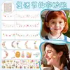 Pegatinas de Tatuaje de Pascua de Dibujos Animados de Nuevo Producto Transfronterizo Conejo Lindo Huevo Ojo Maquillaje Rubor Pegatinas para la Cara Pegatinas DIY