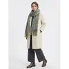 Bufanda Trenzada Gruesa Estilo Europeo y Americano Transfronteriza para Mujer, Moderna, Sencilla, Versátil, Engrosada, Bufanda Trenzada de Bloques de Color