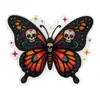 Pingentes de sapato de borracha macia do Dia dos Mortos Mexicano com impressão UV, acessórios decorativos de fivela de sapato DIY de tamanco com caveira em estoque