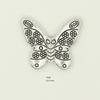 Xizang Plata Chiang Mai Hecho a Mano Plata Corazón Colgante Accesorios Collar DIY Colgante Tejido Mariposa Cristal Cuentas Separadas Cuentas