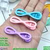 6CM8 en forma de laca con superficie goteada de aceite, horquilla sin costuras con brillo, para flequillo de mujer, clip para cabello suelto, clip inferior diy