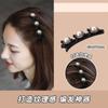 Pinza para el Cabello Estilo Ciervo Blanco para Recoger el Cabello Suelto, Pasador Lateral, Pasador para Mujer, Pinza para Flequillo, Pinza de Pico de Pato, Accesorio para el Cabello con Perlas