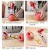 Extractor de Corazones de Manzana de Acero Inoxidable para Cortar Manzanas, Extractor de Corazones de Pera de Uso Doméstico, Extractor de Corazones de Pera de Fruta, Extractor de Corazones de Pera Nieve