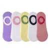 Meias de barco coloridas Dopamine arco-íris transfronteiriças novas meias femininas primavera e verão meias de ar condicionado malha respirável meias invisíveis