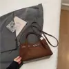 Bolso de mano vintage de ante transfronterizo para mujer, nuevo bolso tipo cubo 2026 otoño e invierno, bolso de hombro y cruzado de gran capacidad