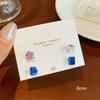 Brincos de Tarraxa Brilhantes com Diamante de Novo Estilo, Joia de Orelha com Corte Rosa para Mulheres, Brincos de Zircônia Exquisitos de Alta Qualidade no Atacado