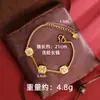 Pulseras, Pendientes, Anillos Chapados en Oro Vietnamitas, Joyería Geométrica de Moda Simple de Lujo para Mujer, Accesorios para Manos, Venta al por Mayor desde Fabricante
