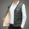 Chaleco Engrosado con Forro Polar de Otoño e Invierno para Hombre, Chaleco Cálido para Hombre de Mediana Edad y Adultos Mayores, Lana de Cordero de Talla Grande, Chaleco para Papá
