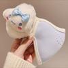 Mascarilla de invierno para niños, cálida y resistente al viento, con forro polar y esquinas para los ojos, ideal para estudiantes.