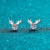 Pendientes de Plata de Ley S925 Xindeyi para Mujer, con Moissanita Engastada en Garras, Estilo Sencillo, Venta al por Mayor Directa desde la Fuente