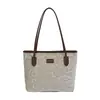 Bolso de mano retro estilo coreano, gran capacidad, diseño nuevo, adecuado para ir al trabajo y uso casual, bolso de compras con estampado de leopardo para mujer