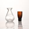 Suministro cabeza de botella de cerveza copa de vino pequeña 50ml vidrio Materia prima marrón vidrio para licores creativos se puede imprimir en gran cantidad y favorable