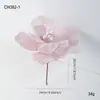 Nuevo adhesivo de tela flor de Navidad 24CM flor artificial guirnalda de árbol de Navidad vid arreglo de flores de terciopelo Decoración navideña