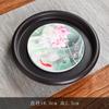 Porcelana de Amoy oito estilo retrô novo Bakelite base de sucção para chaleira doméstico mesa de bolha seca pote redondo de armazenamento de água acessórios para conjunto de chá