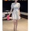 23123 Da Ai Mei Yi Yuan 2026 Nuevo Estilo Verano Vestido de Manga Abullonada Estilo Francés Gentil Vestido para Mujer
