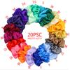 Scrunchies de Cetim Transfronteiriços Estilo Hepburn Elásticos de Cabelo para Meninas Acessórios de Cabelo Europeus e Americanos Atacado