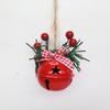 Decoración Navideña Transfronteriza de Amazon Colgante para Árbol de Navidad Copo de Nieve de Cinco Puntas Campana Cuerda de Cáñamo Accesorios de Bayas Campana Navideña