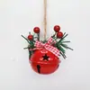 Colgante de Campana de Navidad Cuerda de Cáñamo Accesorios de Frutas Rojas Decoración Navideña Transfronteriza Hogar Hotel Árbol de Navidad Colgante de Campana